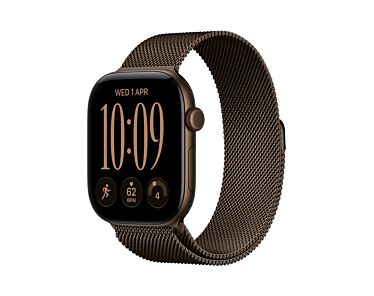 Apple Watch Series 12 GPS Koperta 42mm z Aluminium w kolorze Ciemnego brązu z Bransoletą mediolańską w kolorze Ciemnego brązu