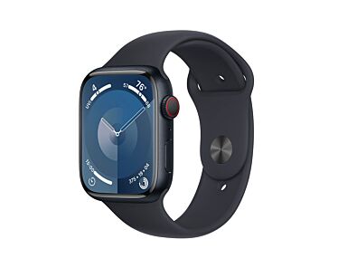 Apple Watch Series 9 GPS + Cellular Koperta 45mm z Aluminium w kolorze Północy z Paskiem sportowym w kolorze Północy - rozmiar S/M - Outlet