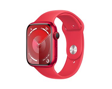 Apple Watch Series 9 GPS + Cellular Koperta 45mm z Aluminium w kolorze (PRODUCT)RED z Paskiem sportowym w kolorze (PRODUCT)RED - rozmiar M/L
