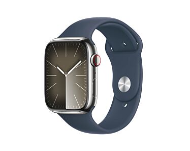 Apple-Watch-Series-9-GPS-Cellular-Koperta-45mm-Stal-nierdzewna-Srebrny-z-Paskiem-Sportowym-Sztormowy-błękit-01.jpg
