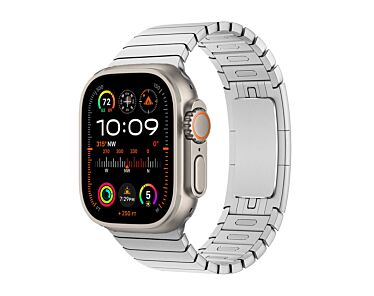 Apple Watch Ultra 2 GPS + Cellular Koperta 49mm z Tytanu w kolorze Naturalnym z bransoletą panelową w kolorze srebrnym - rozmiar uniwersalny - Outlet