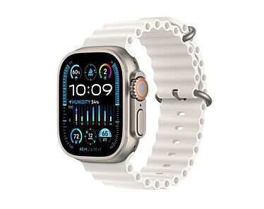 Apple Watch Ultra 2 GPS + Cellular Koperta 49mm z tytanu z Paskiem Ocean w białym
