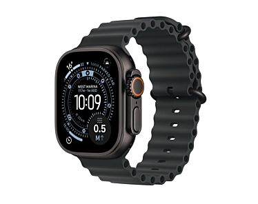 Apple Watch Ultra 3 GPS + Cellular Koperta 49mm z Tytanu w kolorze Czarnym z Paskiem Ocean w kolorze Czarnym – Outlet
