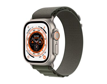 Apple Watch Ultra GPS + Cellular Koperta 49mm z Tytanu z Opaska Alpine w kolorze zielonym - rozmiar L