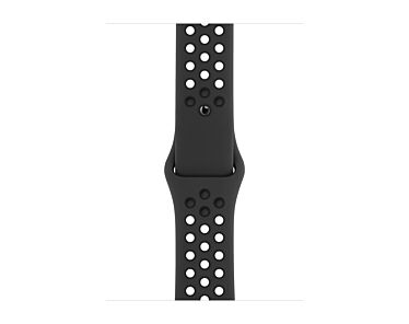Apple Pasek sportowy Nike  w kolorze antracytu/czarnym do koperty 38mm / 40mm / 41mm / 42mm - rozmiar S/M/L