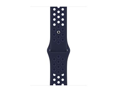 Apple Pasek sportowy Nike  w kolorze granatu północy/mitycznego granatu do koperty 44mm / 45mm / 46mm / 49mm - rozmiar S/M/L