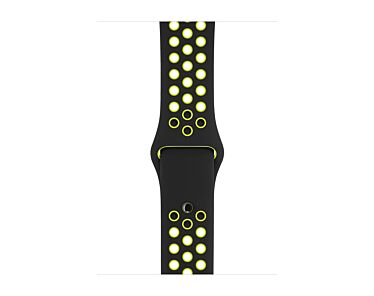 Apple Pasek sportowy Nike  w kolorze czarnym/jaskrawozielonym do koperty 38mm / 40mm / 41mm / 42mm - rozmiar S/M/L