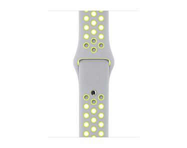 Apple Pasek sportowy Nike  w kolorze srebrnym/zielonym do koperty 42mm / 44mm / 45mm / 46mm / 49mm - rozmiar S/M/L