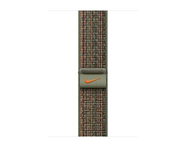 Apple Opaska sportowa Nike  w kolorze zielonym/pomarańczowym do koperty 38mm / 40mm / 41mm / 42mm - rozmiar uniwersalny