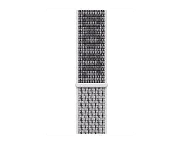 Apple Opaska sportowa Nike  w kolorze śnieżnobiałym/czarnym do koperty 44mm / 45mm / 46mm / 49mm - rozmiar uniwersalny