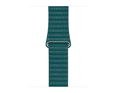 Apple Opaska skórzana w kolorze pawiego pióra do koperty 44mm / 45mm / 46mm / 49mm - rozmiar L