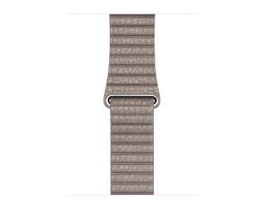 Apple Opaska skórzana w kolorze szarym do koperty 40mm / 41mm / 42mm - rozmiar M