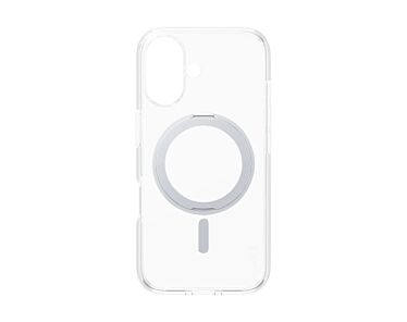 CARE by PanzerGlass Feature Kickstand Etui do iPhone 16 z srebrną stopką kompatybilną z MagSafe - Przezroczyste