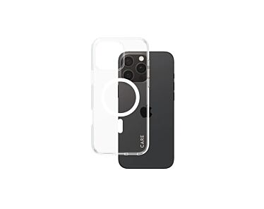 CARE by PanzerGlass Flagship Etui do iPhone 16 Pro Max z białym MagSafe - Przezroczyste