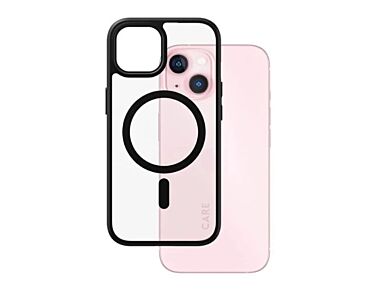 CARE by PanzerGlass Urban Combat Etui do iPhone 15 kompatybilne z MagSafe - Przezroczyste/ Czarne