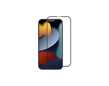 Crong 7D Nano Flexible Glass niepękające szkło ochronne hybrydowe 9H iPhone 13 Pro Max (czarna ramka)