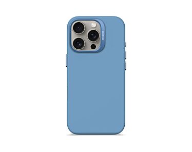 Decoded AntiMicrobial Silicone Backcover Etui silikonowe do iPhone 16 Pro kompatybilne z MagSafe - Błękitne