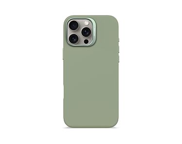 Decoded AntiMicrobial Silicone Backcover Etui silikonowe do iPhone 16 Pro Max kompatybilne z MagSafe - Jadeitowa zieleń