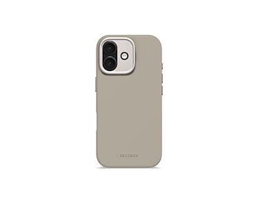 Decoded AntiMicrobial Silicone Backcover Etui silikonowe do iPhone 17 kompatybilne z MagSafe - Beżowe