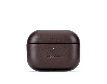 Decoded Leather Case Skórzane etui ochronne do AirPods Pro 3 - Czekoladowe-1.jpg