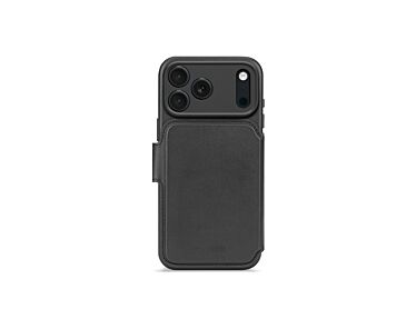 Decoded Leather Detachable Wallet Skórzana obudowa ochronna do iPhone 17 Pro Max kompatybilna z MagSafe - Czarna