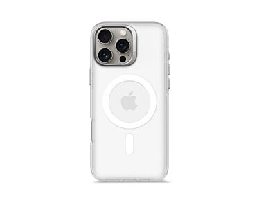Decoded Recycled Plastic Transparent Backcover Etui do iPhone 16 Pro Max - Przezroczyste (Frosted White)