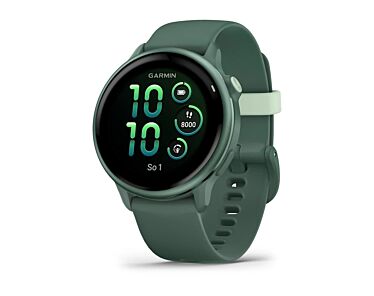 Garmin Vivoactive 6 Smartwatch GPS + Cellular z kopertą 42mm w kolorze zielonego jaspisu z paskiem w kolorze zielonego jaspisu