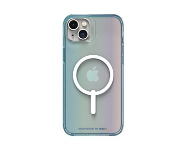 Gear4 D3O Milan Snap - obudowa ochronna do iPhone 14 kompatybilna z MagSafe (turkusowy)