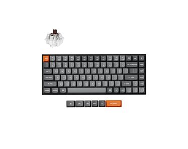 Keychron K2 MAX Bezprzewodowa klawiatura mechaniczna z podświetleniem białym Keychron Super Brown Switch - Czarna (Black)