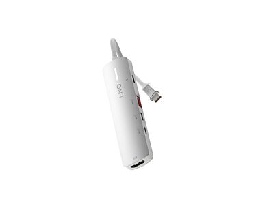 LINQ Hub 5in1 Pro USB-C Multiport /4K HDMI / USB-C PD 140W / USB-A / 2 x USB-C - Srebrny