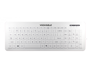 Man&Machine Very Cool Flat Keyboard medyczna, dezynfekowalna, niskoprofilowa klawiatura (biała)