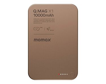 MOMAX Q.Mag X Powerbank magnetyczny 10.000 mAh kompatybilny z MagSafe - Piaskowy