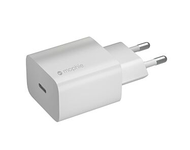 Mophie Essentials - ładowarka sieciowa USB-C 20W PD - Biała