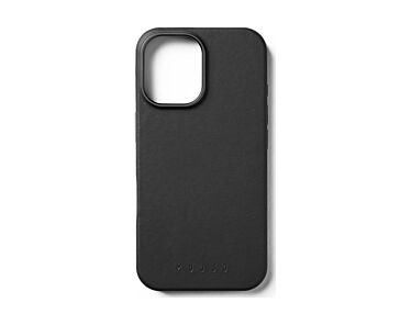 Mujjo Leather Case Etui skórzane do iPhone 16 Pro kompatybilne z MagSafe - Czarne - outlet