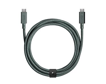 Native Union Belt Cable Pro Kabel USB-C na USB-C 240W 2,4 m - Zielony (slate green)