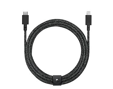 Native Union Belt Cable XL Kabel USB-C na lightning 3m - Czarny (cosmos)