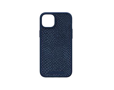 Njord byELEMENTS Salmon Leather Etui do iPhone 15 Plus z MagSafe - Niebieskie