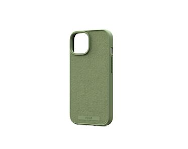 Njord byELEMENTS Suede Etui zamszowe do iPhone 15 Plus z MagSafe - Oliwkowe