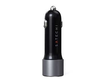 Satechi Ładowarka samochodowa pod gniazdo zapalniczki 72W Gwiezdna szarość (Space Gray)