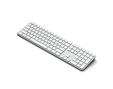 Satechi Slim EX3 Klawiatura Bluetooth do trzech urządzeń z przełącznikiem trybu  - Srebrna -1 .jpg