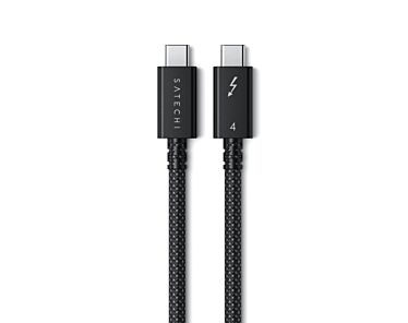 Satechi Tkany kabel thunderbolt 4 USB-C na USB-C 1m - Czarny