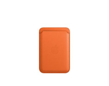 Skórzany portfel z MagSafe do iPhone’a – pomarańczowy