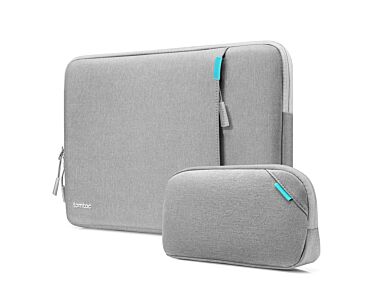 1.Tomtoc Defender-A13 Zestaw Pokrowiec na MacBooka Air 13 i organizer na kable - Ciemnoszary.jpg
