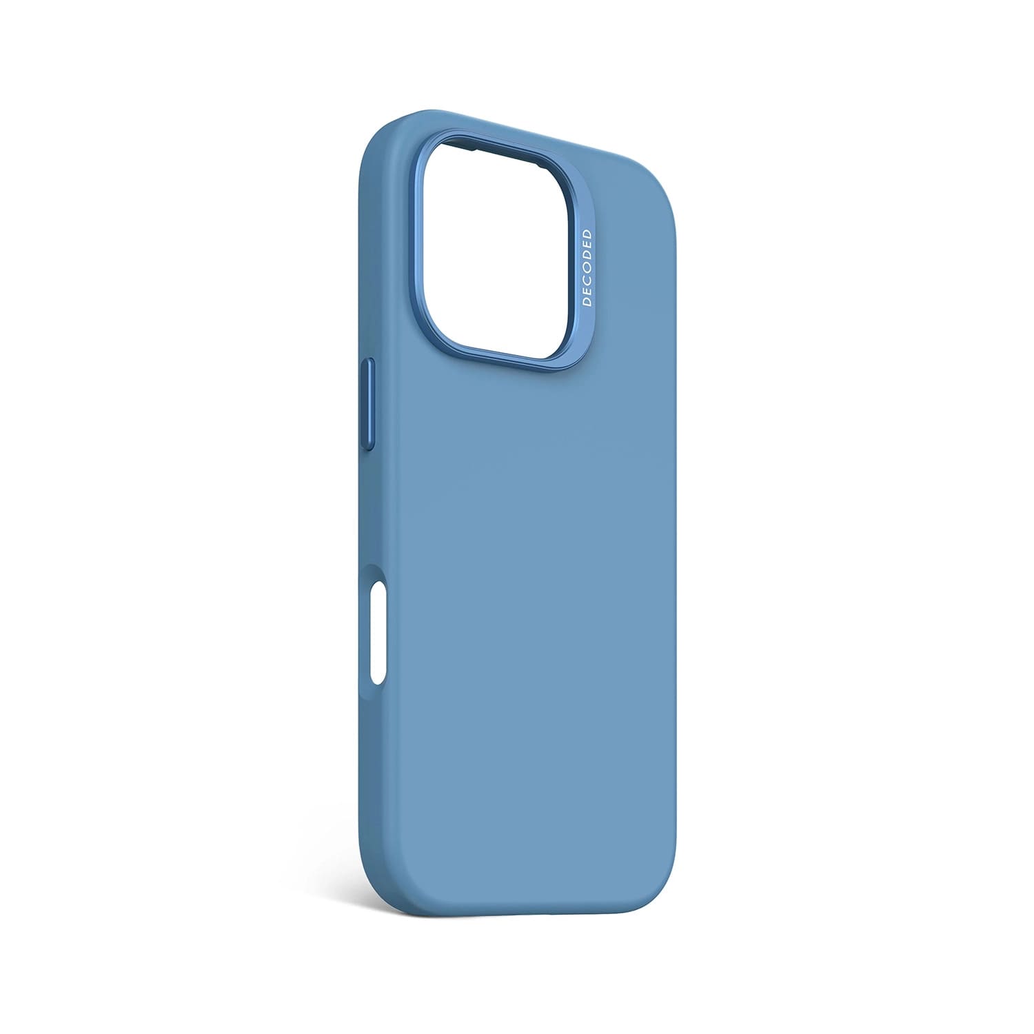 Decoded AntiMicrobial Silicone Backcover Etui silikonowe do iPhone 16 Pro kompatybilne z MagSafe - Błękitne