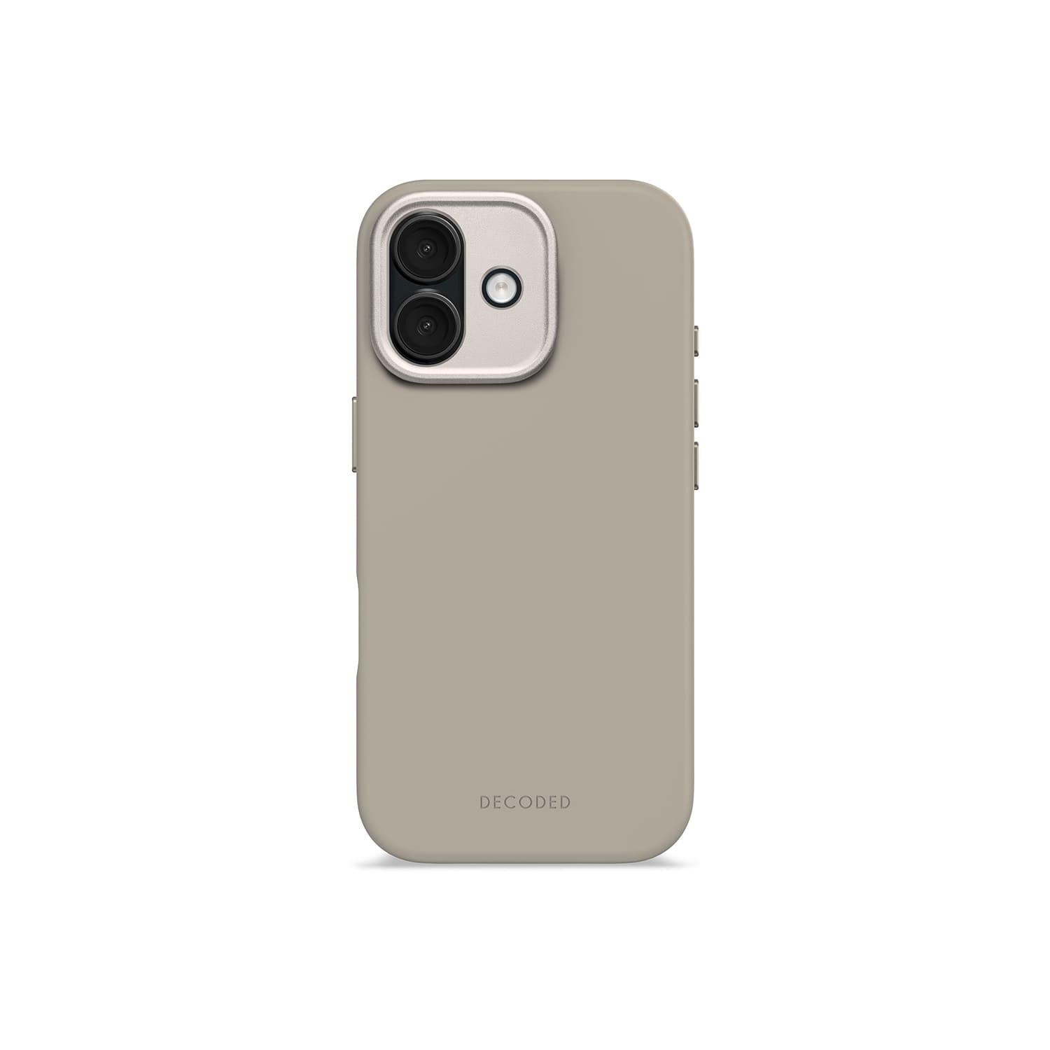 Decoded AntiMicrobial Silicone Backcover Etui silikonowe do iPhone 17 kompatybilne z MagSafe - Beżowe