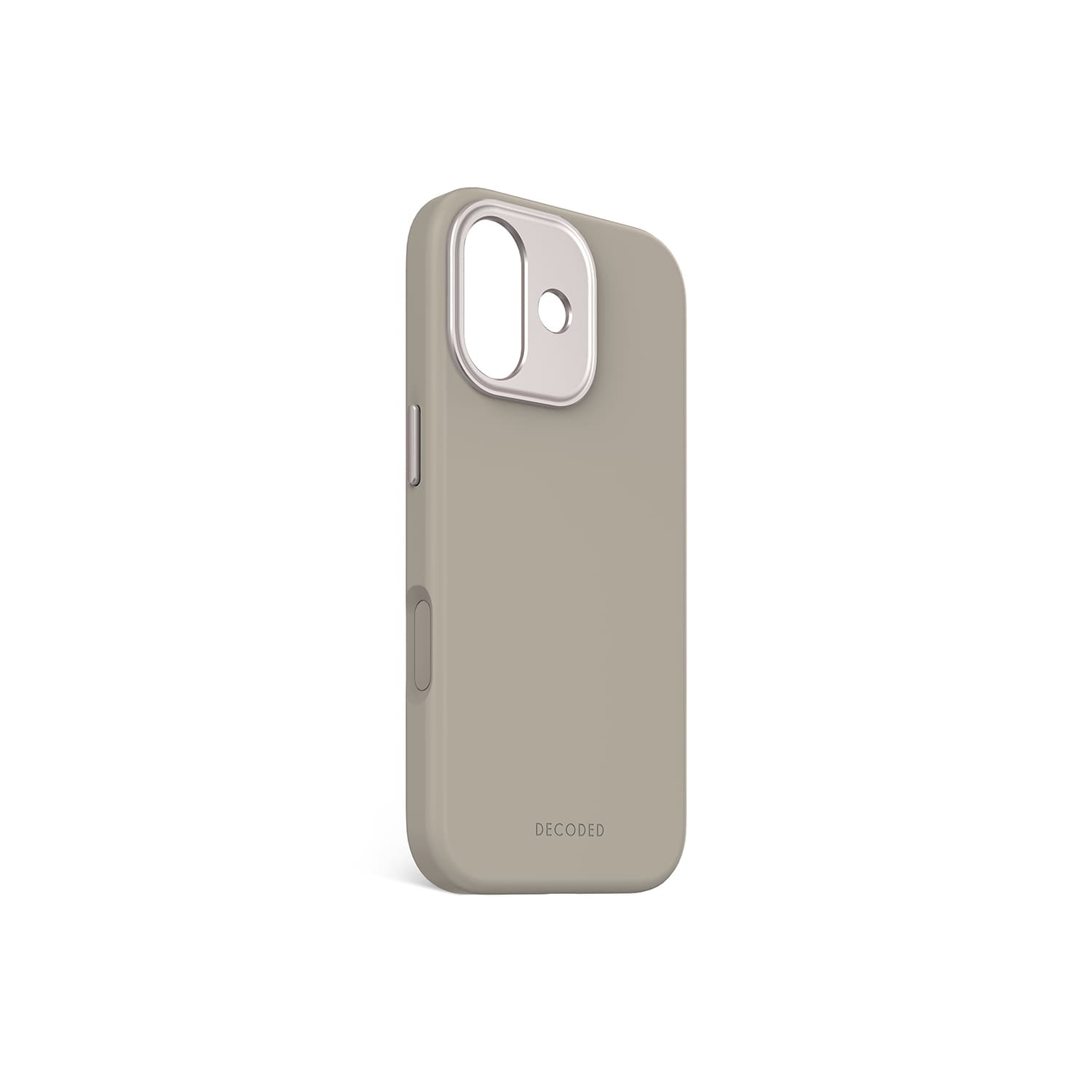 Decoded AntiMicrobial Silicone Backcover Etui silikonowe do iPhone 17 kompatybilne z MagSafe - Beżowe