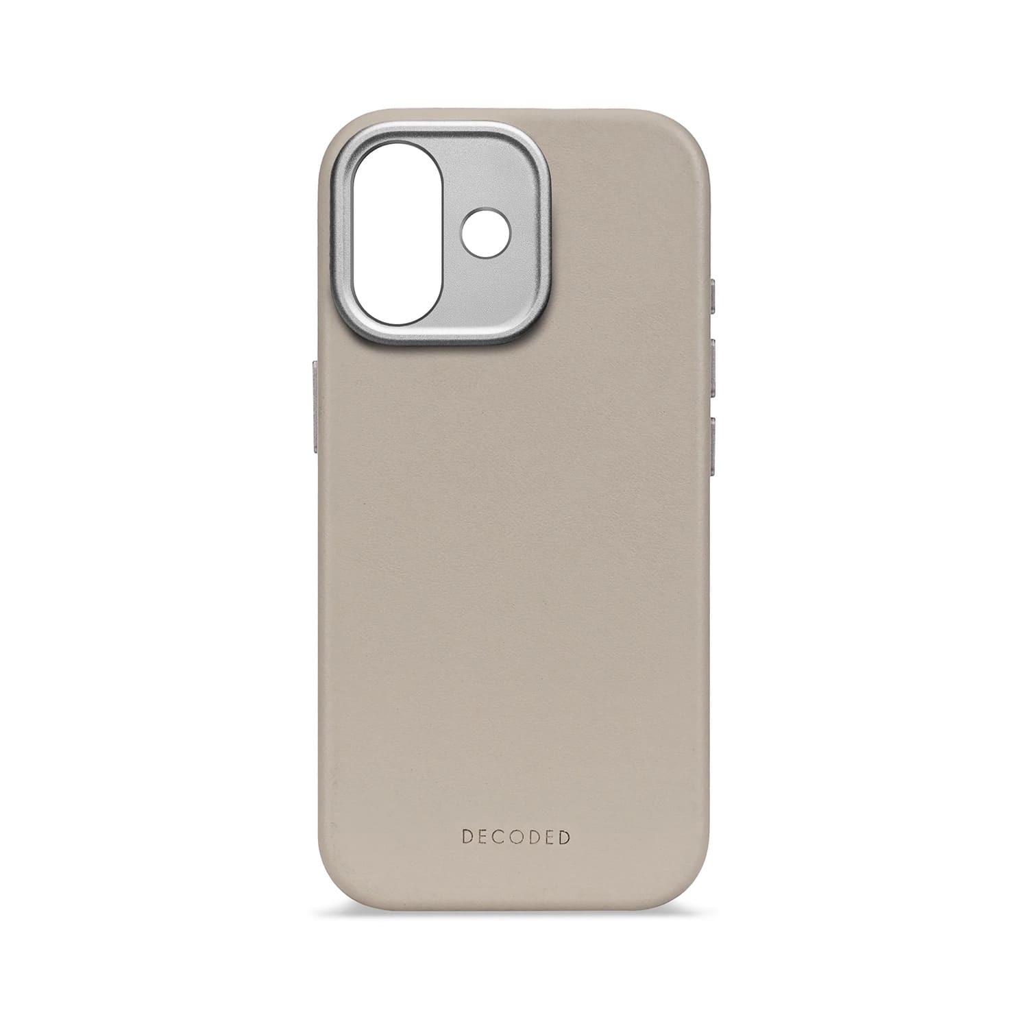 Decoded Leather Backcover Etui skórzane do iPhone 17 kompatybilne z MagSafe - Beżowe