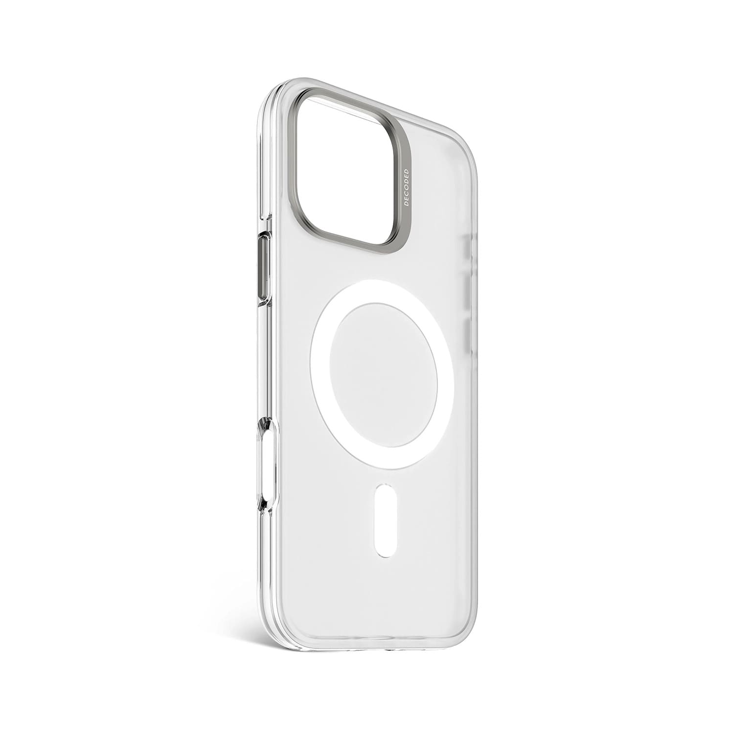 Decoded Recycled Plastic Transparent Backcover Etui do iPhone 16 Pro Max - Przezroczyste (Frosted White)