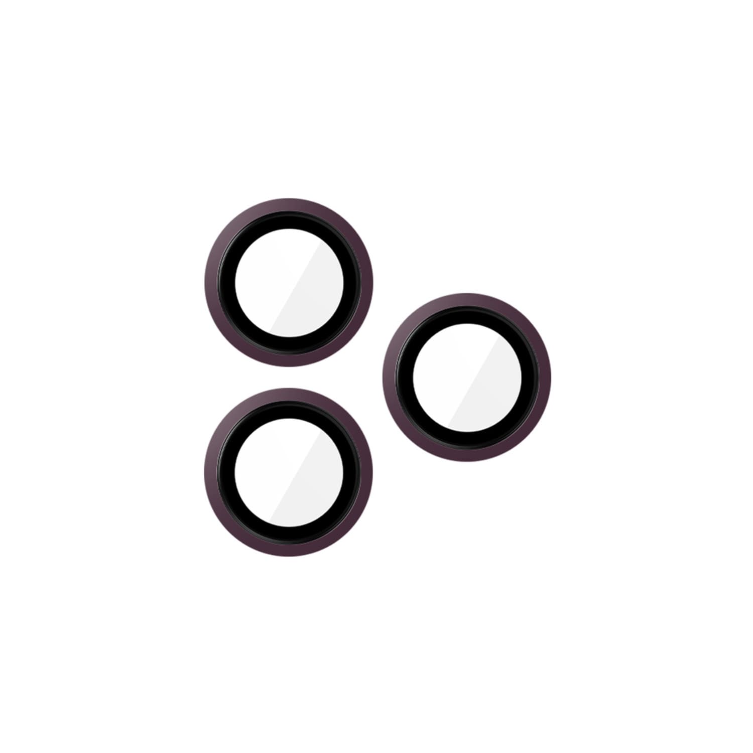 JCPal Preserver Camera Lens Szkło ochronne na aparat do iPhone 18 Pro / 18 Pro Max - Bordowe