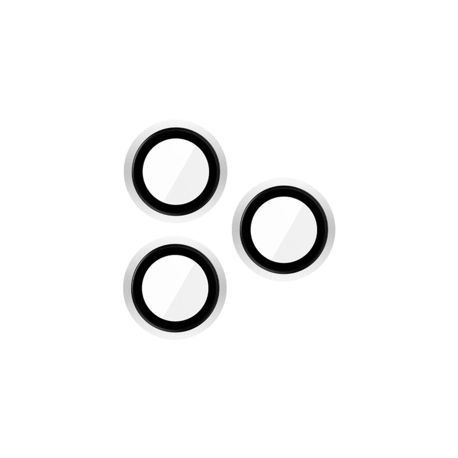 JCPal Preserver Camera Lens Szkło ochronne na aparat do iPhone 18 Pro / 18 Pro Max - Srebrne
